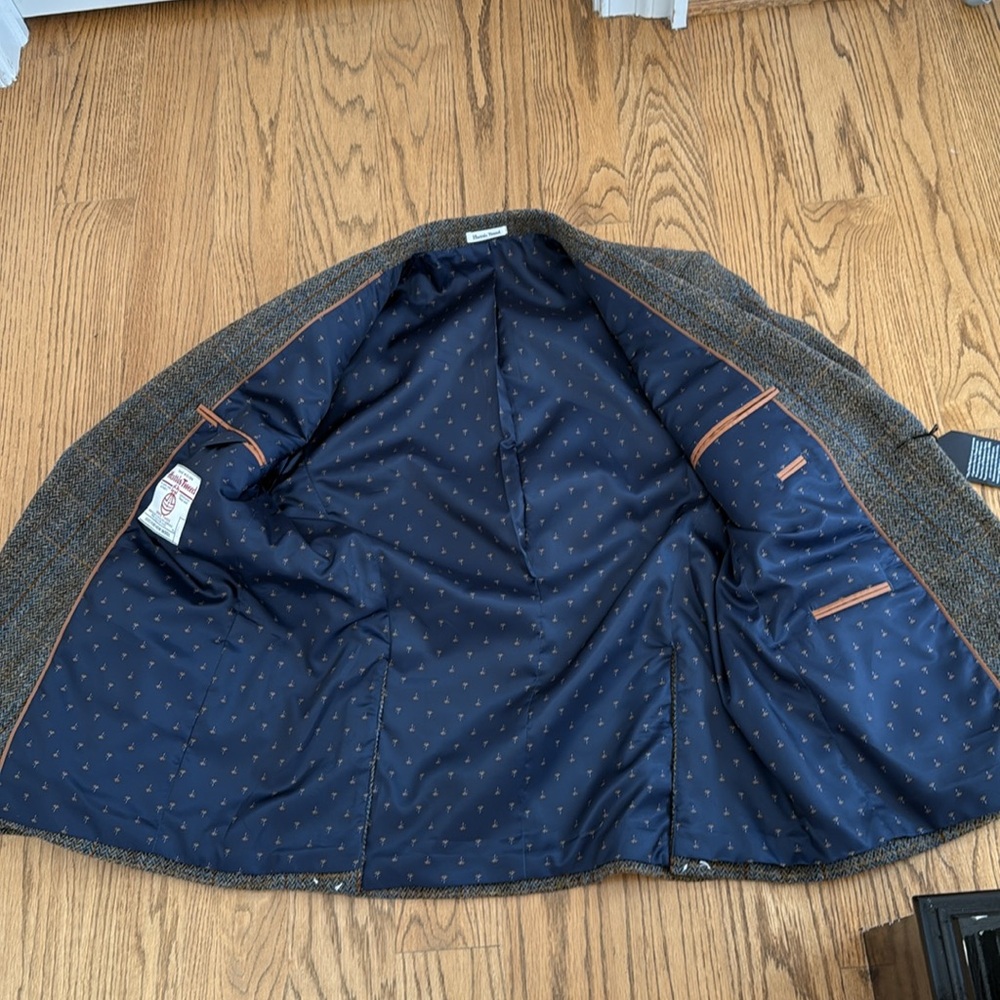 NWT Harris Tweed Blazer Size 46R - Picture 6 of 16
